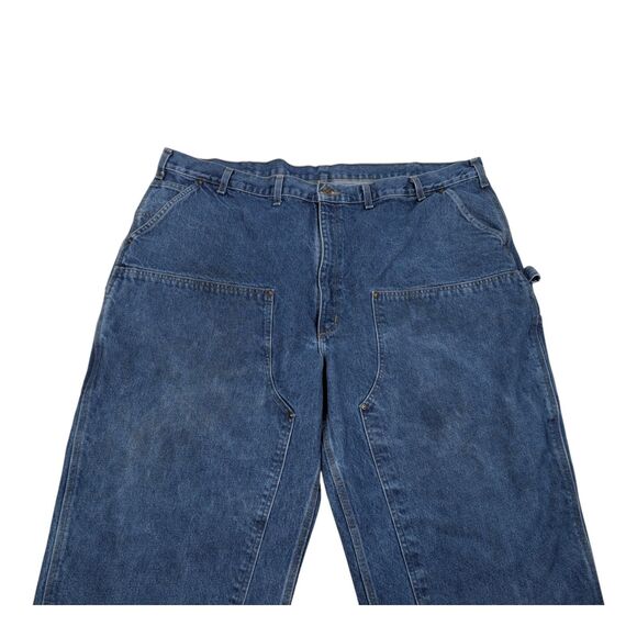 Carhartt Other - Carhartt B73 DST Double Knee Blue Jeans 50x32 Loose Fit Dungaree‎